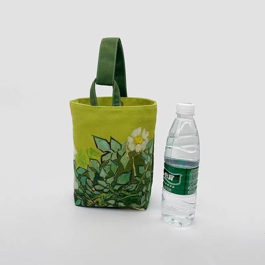 【古风】仙山楼阁图赵伯驹可调节小众复古帆布水桶包 设计款长方形手提布袋 商品图7