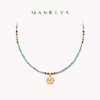Manreya“山涧霞光”天然石项链小众百搭夏天颈链银镀金 商品缩略图0