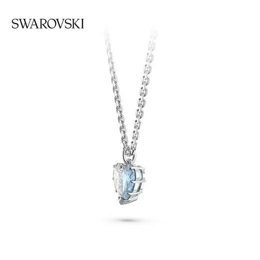 【顺丰速达】Swarovski/施华洛世奇Gema520【情人节限定 】半心贴贴'白蓝渐变色'爱心项链手链套装BF 商品图2