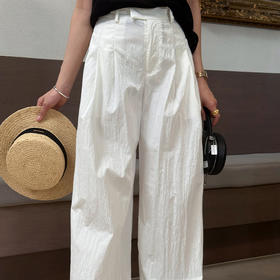 【预售7天】良木礼肌理感阔腿裤（3706）