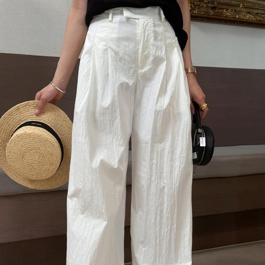 【预售7天】良木礼肌理感阔腿裤（3706） 商品图0