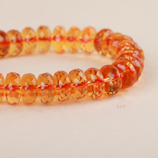 【甜蜜橙光】刻面黄水晶手串大ZX2504029 商品图3