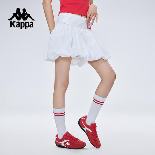 Kappa卡帕背靠背2025新款夏季运动短裙女户外休闲裙子训练百褶裙KPDJBQQ11 商品图2
