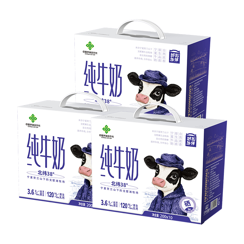 好礼乡伴纯牛奶 三箱M100-2505（仅限福建省内配送）