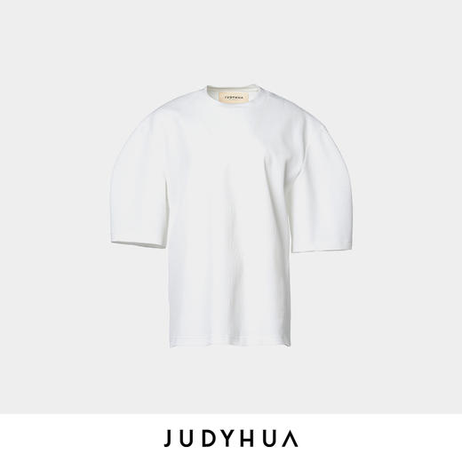 JUDYHUA 纯粹系列弧形袖T恤 商品图7