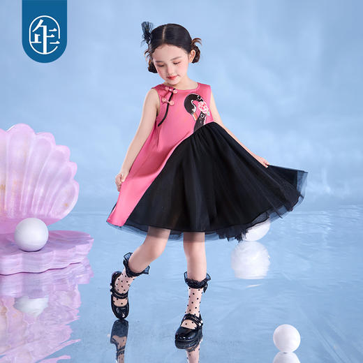 年衣2025夏季新款中国风改良原创无袖礼服天鹅舞会旗袍裙 商品图1