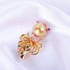【金玉满堂】空窗珐琅金鱼胸针ZZ12502011 商品缩略图1