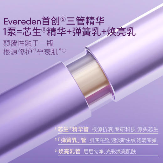 【套组】Evereden安唯伊妈妈凝时兰花臻颜三管精华30ML+凝时兰花光感洁面乳125ml 商品图4