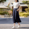 熙世界明线分割仿牛仔半身裙女2025夏季新款休闲工装风口袋a字裙 商品缩略图2