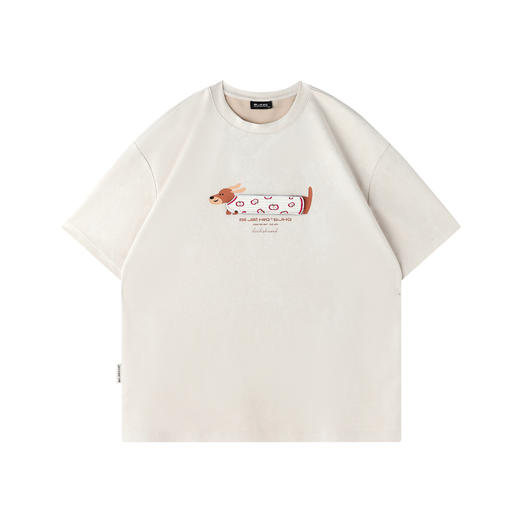 BJHG不计后果可拆卸魔术贴短袖t恤男夏季设计感环保麂皮绒凉感T恤 商品图2