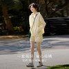 【初夏新品】熙世界户外穿搭运动遮阳防晒衫套装女夏装休闲轻薄外套短裤两件套 商品缩略图2