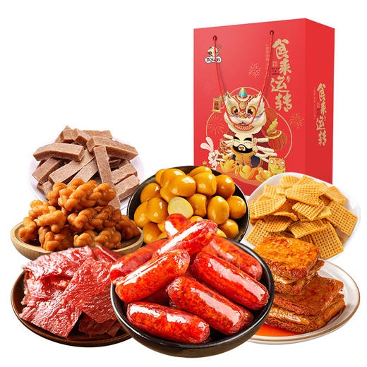 飘零大叔食来运转7味零食组合532g（新老包装随机发货~） 商品图1