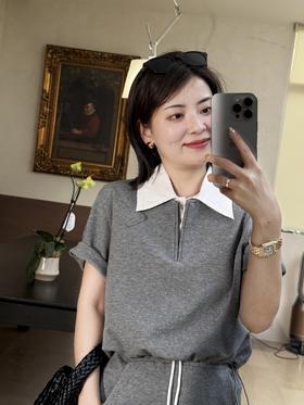 韩里韩气 休闲风套装。