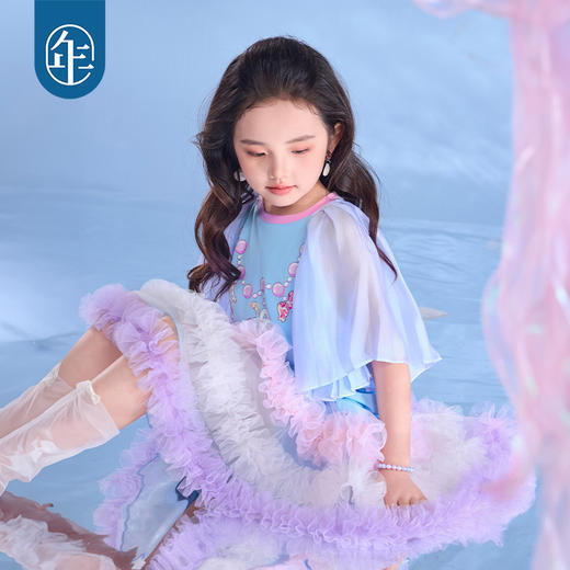 年衣2025夏季新款甜美中国风公主圆领套头打底衫上衣天鹅舞会T恤 商品图3