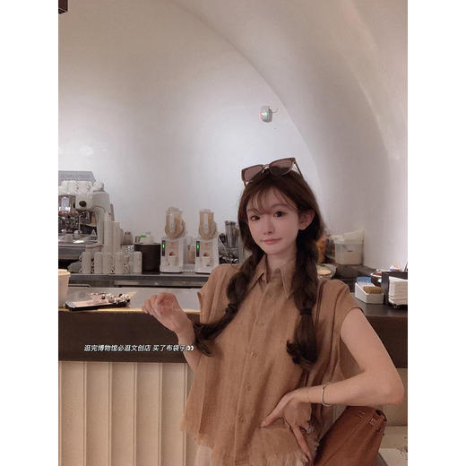 金蘑菇菇 博尔盖塞美术馆 看展套组/设计感娃娃领上衣 商品图6