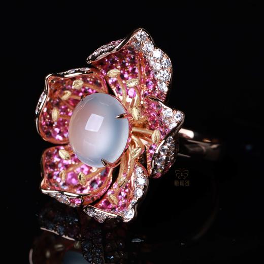 【荷韵】白蛋翡翠戒吊坠两用JZ12501026 商品图1