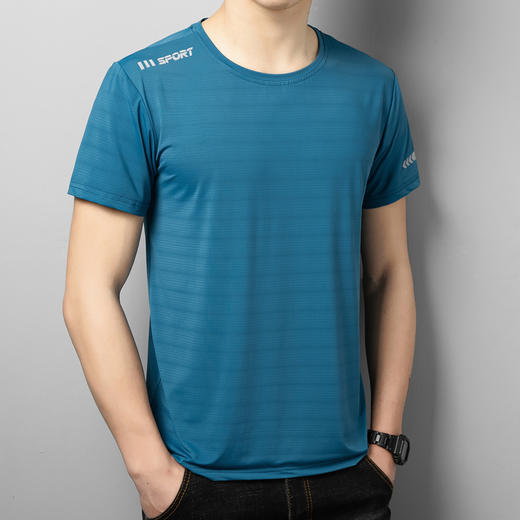 【DCS】大依优型大码速干短袖T恤加肥加大宽松休闲胖子打底半袖男士上衣 商品图3