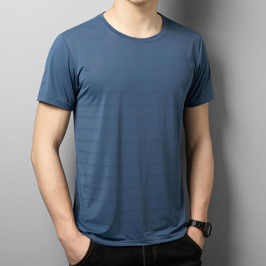 【DCS】大依优型大码速干短袖T恤加肥加大宽松休闲胖子打底半袖男士上衣 商品图5