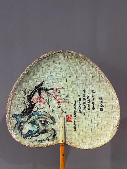 文人绘梅花与松下高士图蒲扇，顺丰包邮 商品图2
