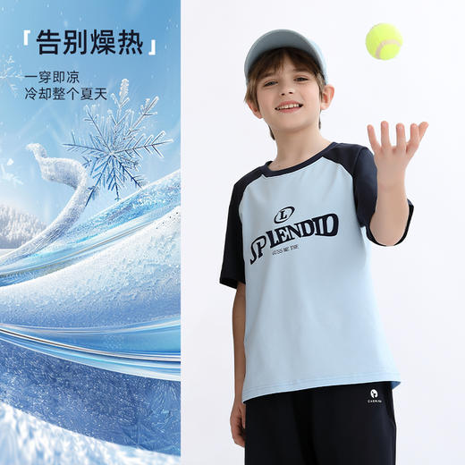 【冰瓷棉】2025夏季新品龙之涵“小欢喜”短袖T恤 商品图4