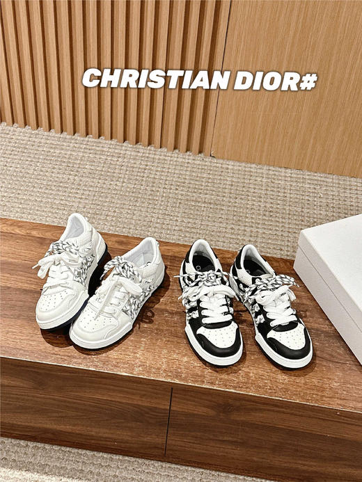 迪奥 新款情侣码镂空双色鞋带低帮运动鞋（HC） 商品图0