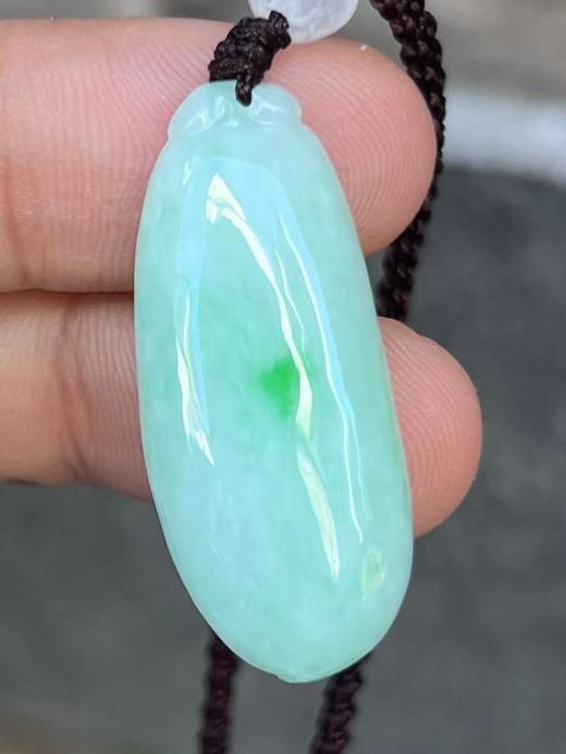 【云意轩翡翠】编号：6626 糯冰绿底翡翠福瓜 天然翡翠 附证书 商品图0