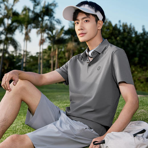 【户外/高弹/凉感/无缝】柒牌短袖POLO衫男士夏季新品休闲翻领T恤128T71910 商品图2