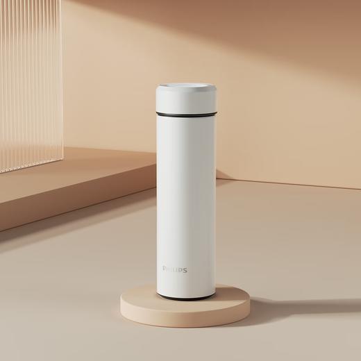 飞利浦_保温杯大容量水杯304不锈钢高颜值男女生随行杯户外运动AWP2532_白色/灰色 商品图2