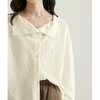 LONGNVFAIR | 微皱苎天丝肌理感凉感荡领衬衣 微皱立体肌理 柔软飘逸 慵懒高级 商品缩略图6
