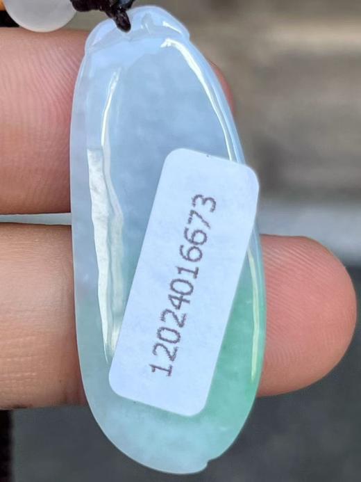 【云意轩翡翠】编号：6673 糯冰春带彩翡翠福瓜  天然翡翠 附证书 商品图3