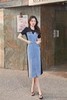 HAYES 运动牛仔拼接连衣裙 18303 商品缩略图1