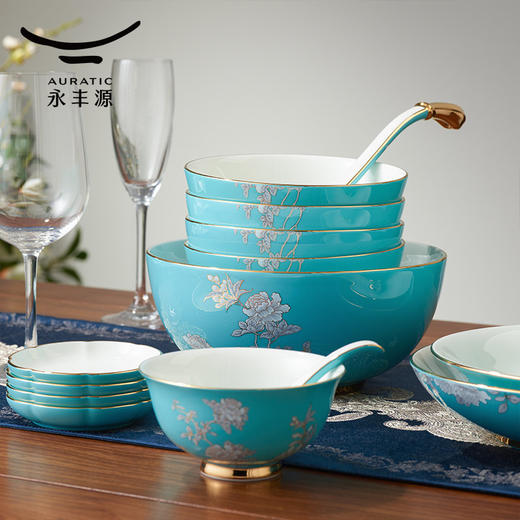 【6F】国瓷永丰源 水墨牡丹51头餐具（8人位） 商品图3