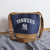 严选 | MLB休闲帆布水桶包 深奶油&酒红/深奶油&黑色/靛蓝色 22*14*24cm 商品缩略图11