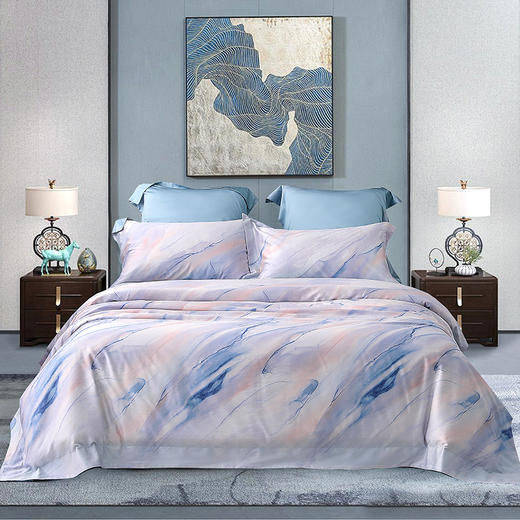 闽宁镇席梦乡100S天丝棉印花四件套M500-2402 商品图3