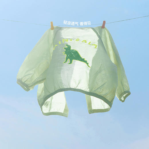【纯棉】迷你巴拉空调服男童女童透气轻薄夏季新款棒球领外套 商品图4
