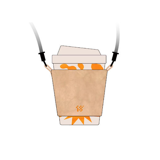 【18周边商店】咕咚派对限定环保杯/斜跨杯托 商品图0
