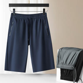 【速干】【DWN】大依优型大码休闲七分短裤冰丝中裤大号裤子弹力透气加肥加大夏季松紧腰宽松运动