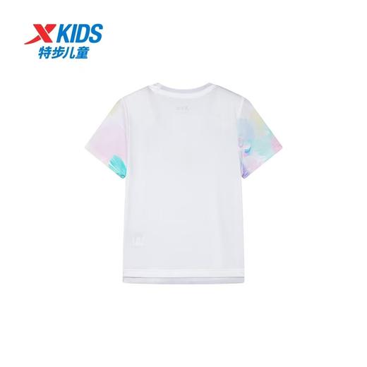 特步儿童女小童短袖针织衫释冰科技676224013112 商品图3