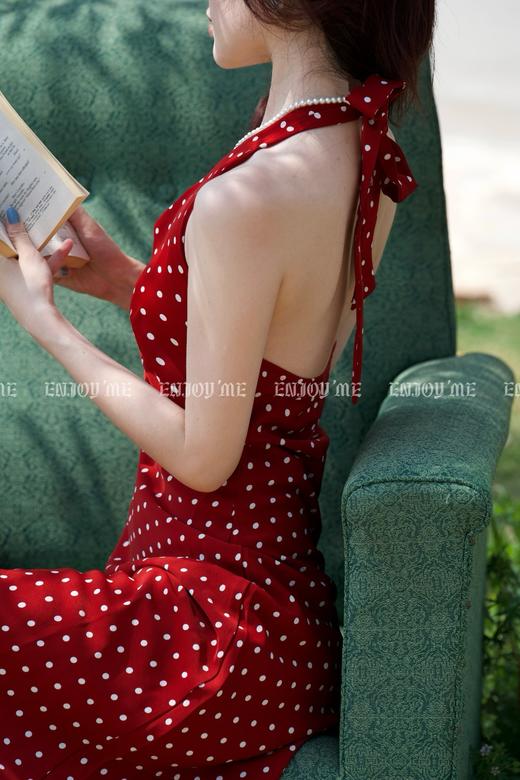 【门店同款】ENJOY夏季“夏日番情”波点挂脖裙 162406169 商品图5