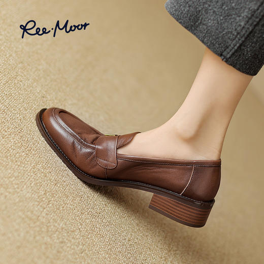 REEMOOR新英伦超软羊皮通勤乐福鞋 商品图6