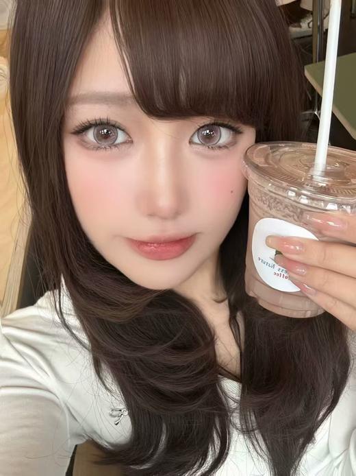 【大直径】PUFF GIRL-桃你喜欢 粉-14.5mm【半年抛 度数0-800度 含525/575】 商品图1