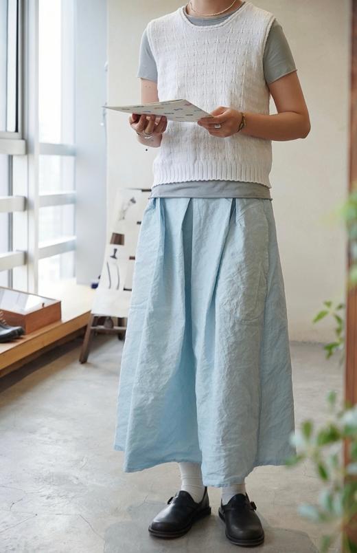 AEQUAMENTE 自然褶皱半身裙 商品图3