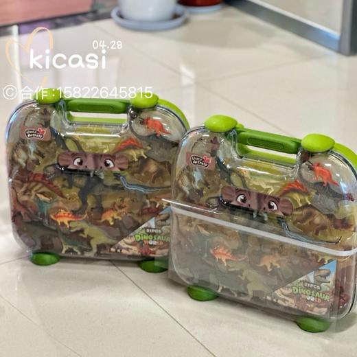 小演员手提恐龙礼盒仿真恐龙模型硬胶恐龙生日礼物套盒 商品图6