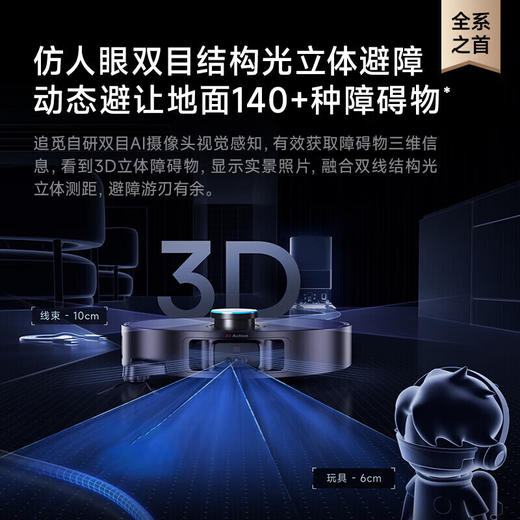 追觅X40Pro_Ultra智能扫地机器人自动上下水洗扫拖一体全能基站自清洁主动防缠绕自动集尘洗_X40Pro_Ultr水箱版【新】 商品图5