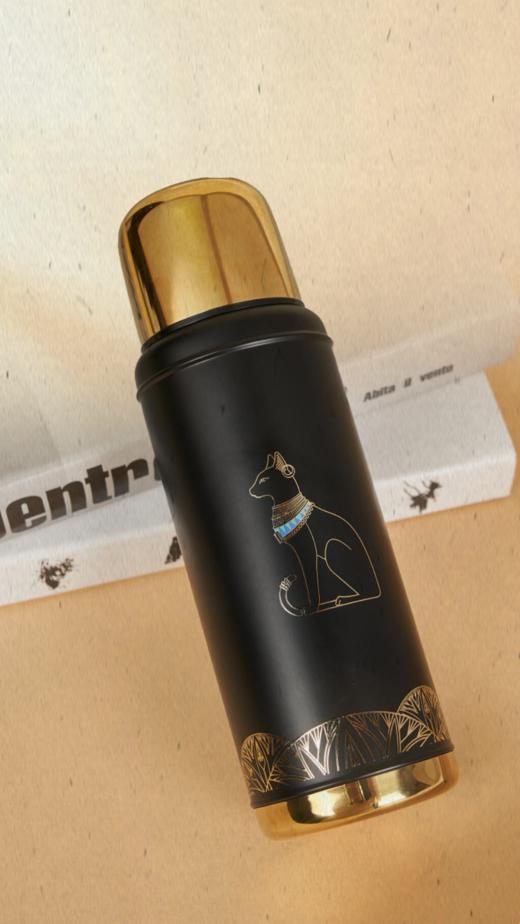 大英博物馆 盖亚·安德森猫系列 黑金复古保温杯 商品图13