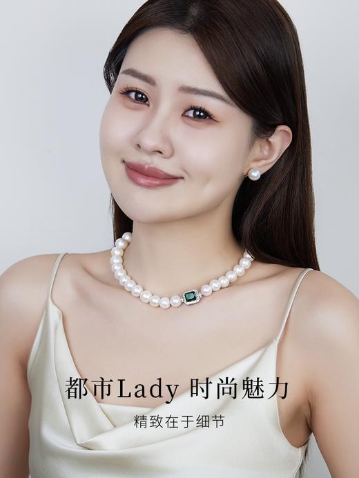 【天猫同款】悦甄 人造晶石 近正圆爱迪生白色串珠11-14mm 碧瑶 商品图1