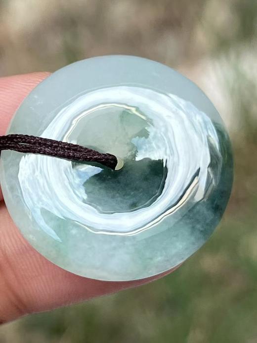 【云意轩】编号：8238  冰种飘兰花平安扣 天然翡翠 附证书 商品图1