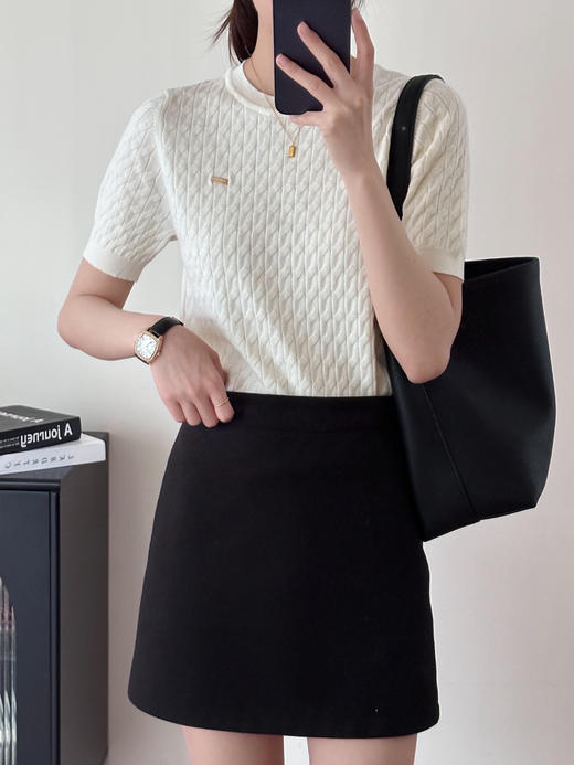 疯狂福利🔥🔥🔥[出口品牌，剪标发货]伊泺杉绵羊毛短袖-原价💰248一件，精选近30%澳洲绵羊毛面料，爆炸福利价💥仅5000件现货秒完下架❗️ 可大气干练！可知性温柔！ 商品图4