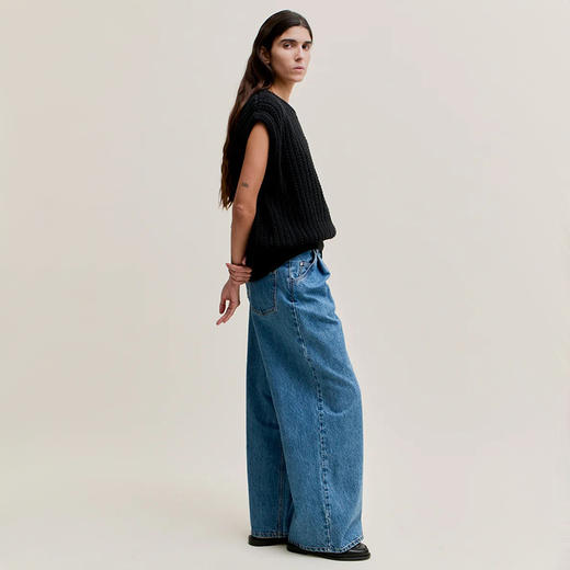A Kind Of Guise DENIM 意大利有机棉混纺女装水洗牛仔阔腿裤 商品图3