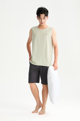 连绵·莫代尔男士背心家居服套装